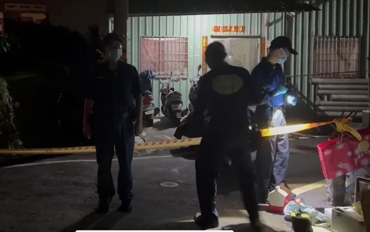 事發後警方到場採證。民眾提供