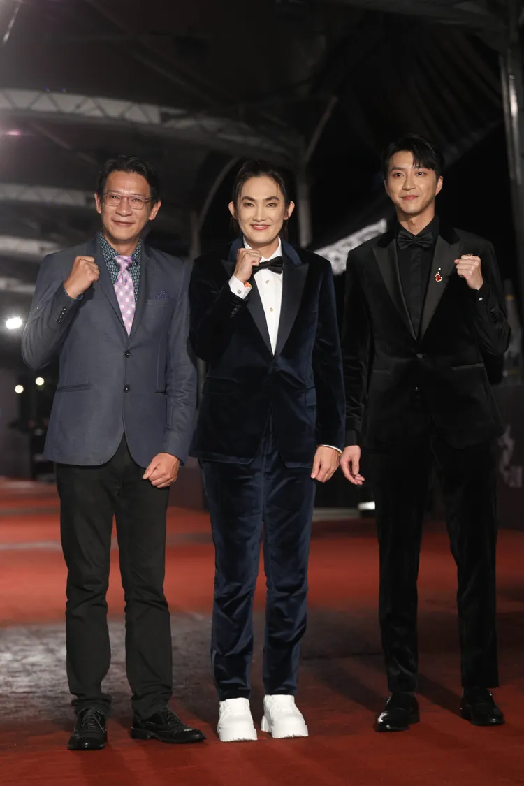 《全明星運動會》徐展元（左起）、錢薇娟、江宏傑。攝影中心攝