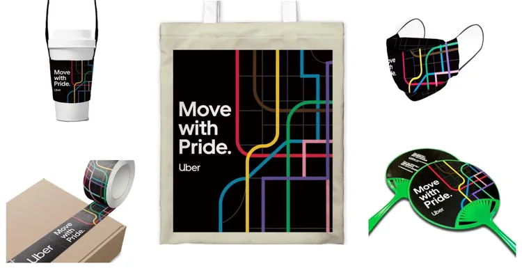 到 Uber 攤位玩遊戲就有機會獲得獨家設計彩虹小物。Uber 提供