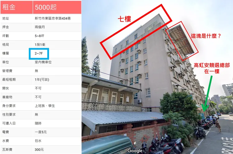 四叉貓諷刺這是一間「會長大的房子」。翻攝自四叉貓臉書