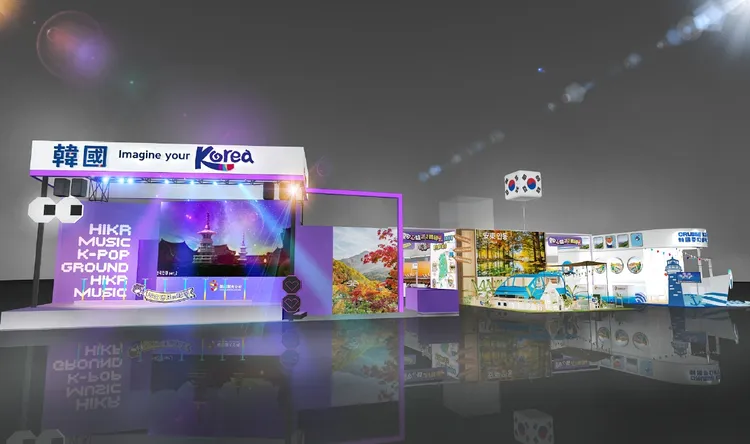 2022 ITF韓國館展場布置。韓國觀光公社提供