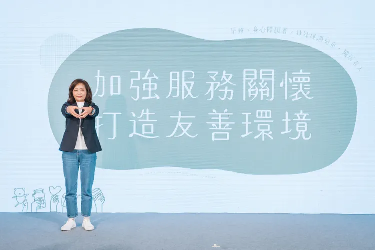 沈慧虹今天（27日）提出五大社福措施。沈慧虹競辦提供