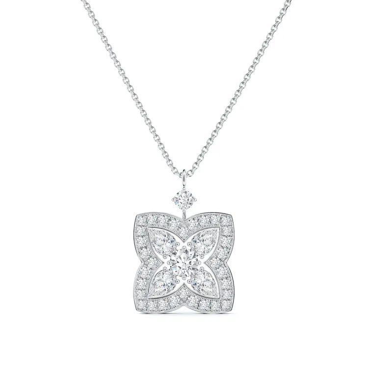 Enchanted Lotus 18K白金鑽石鍊墜，89萬5000元。品牌提供