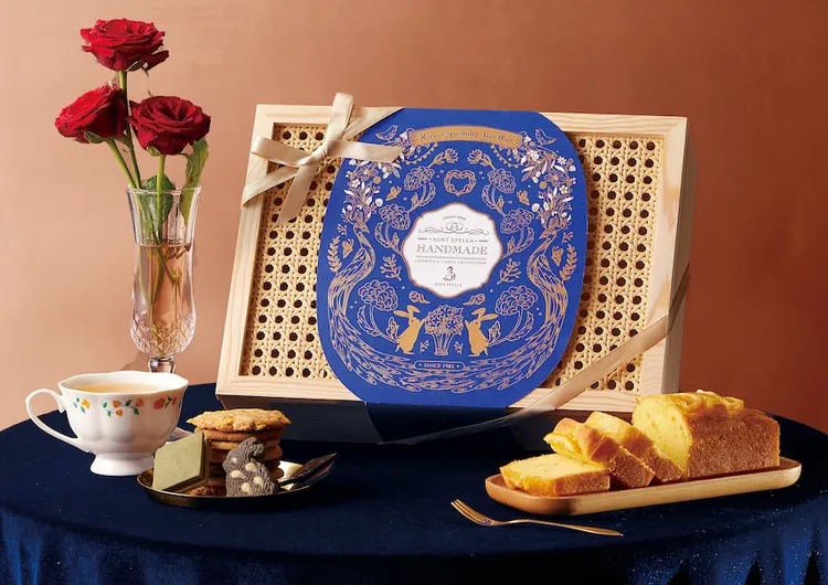 Aunt Stella詩特莉「錦兔星夜」藤編相框禮盒質感滿分。業者提供