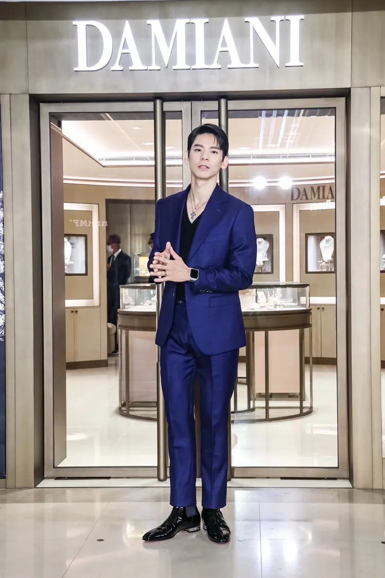 林柏宏希望未來能與韓星孫錫求一同出席DAMIANI活動。趙世平攝