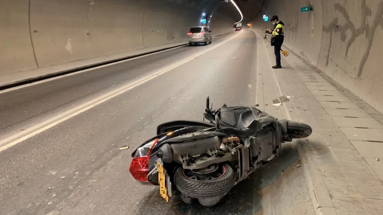 警方到場進行蒐證。蘆洲警分局提供