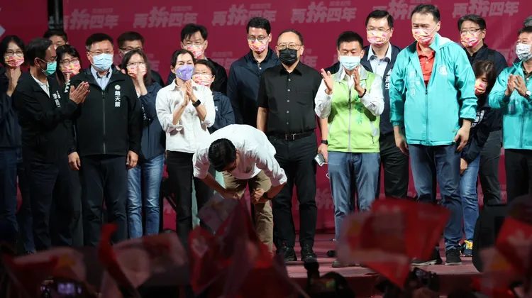 陳其邁說，選輸就是要面對問題，從欣賞對手開始。資照 侯昌騰攝