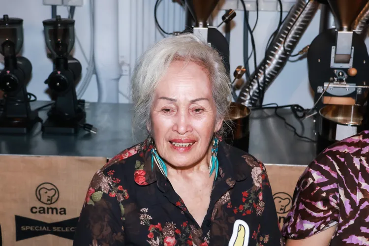 74歲的林詹珍妹透露最開心的是看到心中偶像鄭東煥。趙世平攝