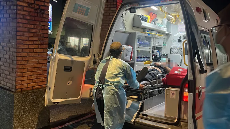 男子到院時仍意識清楚。古和純攝