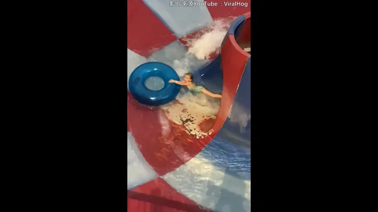 小女孩影片中不停尖叫。本影片經「YouTube@Viral Hog」授權刊登