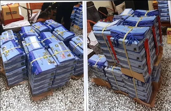 檢警查獲用來賄選的茶葉。翻攝照片