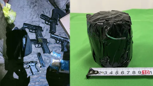 攻堅抄暴力份子!驚見軍火庫 4槍34子彈還藏土製炸藥