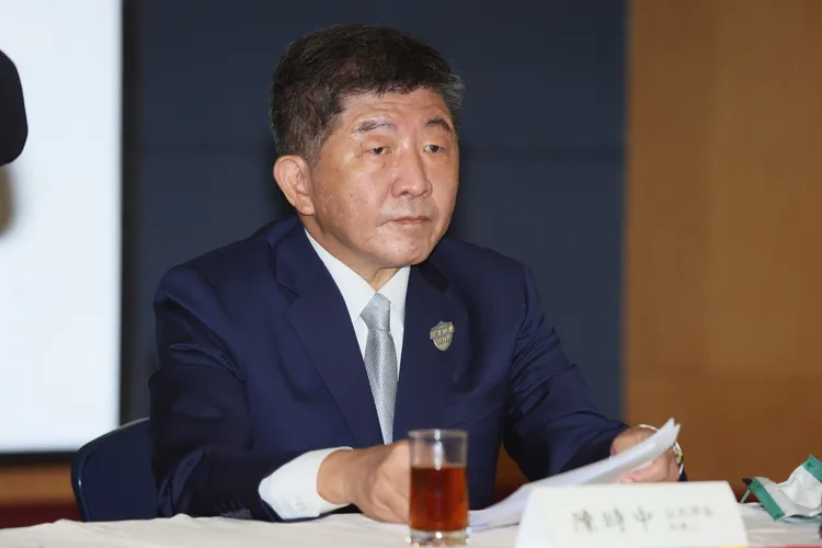 民進黨台北市長候選人陳時中。彭欣偉攝