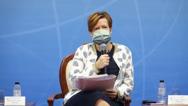 范荷芙強調，IPAC反對任何改變台海現狀的行為。莊宗達攝