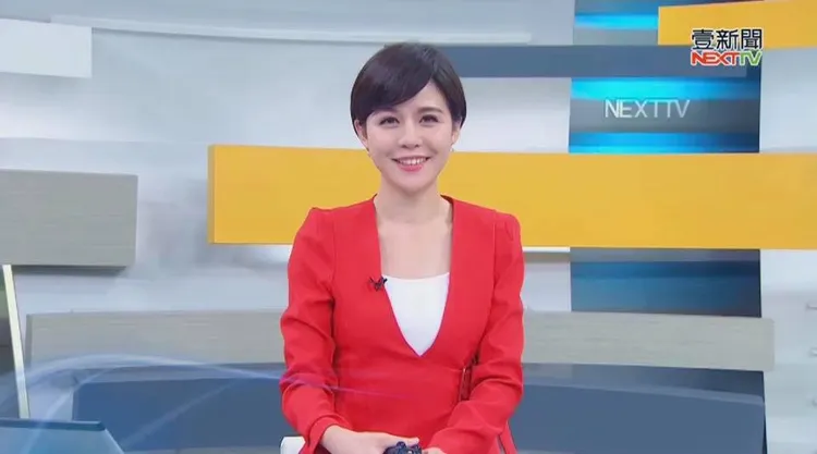 2018年在壹電視擔任主播。翻攝自戴湘儀臉書