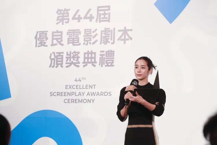 温貞菱出席「第44屆優良電影劇本」頒獎典禮。朱世閎攝