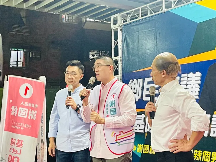 江啟臣大讚謝國樑是位不可多得的好市長。謝國樑提供