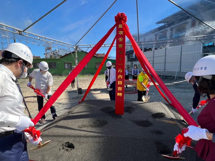 今天上午「幸福欣印象」第一期「豐收區」舉行動土典禮，預計2025年完工。業者提供