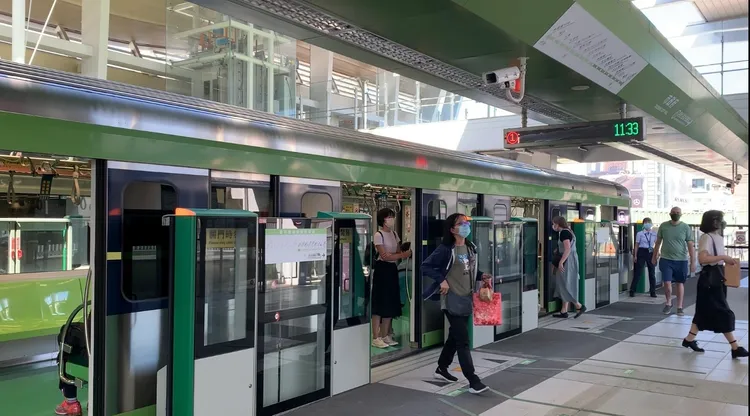 中捷綠線已通車。曾雪蒨攝