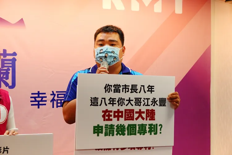 國民黨蘇澳鎮長候選人簡銘翔。林泊志攝