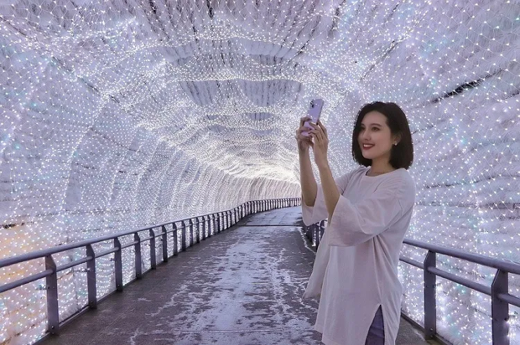 雪白耶誕城是網美拍照打卡勝地。板橋凱撒提供