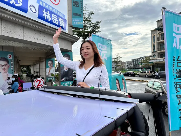 陳琬惠今天展開謝票行程，未來會繼續在宜蘭服務鄉親。林泊志攝