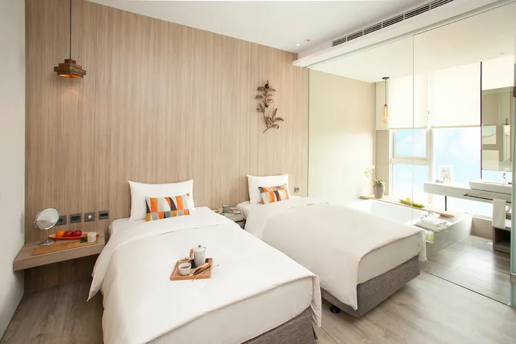 承億集團旅展推出5館聯合住宿券，優惠價不到萬元，圖為嘉義桃城茶樣子。業者提供