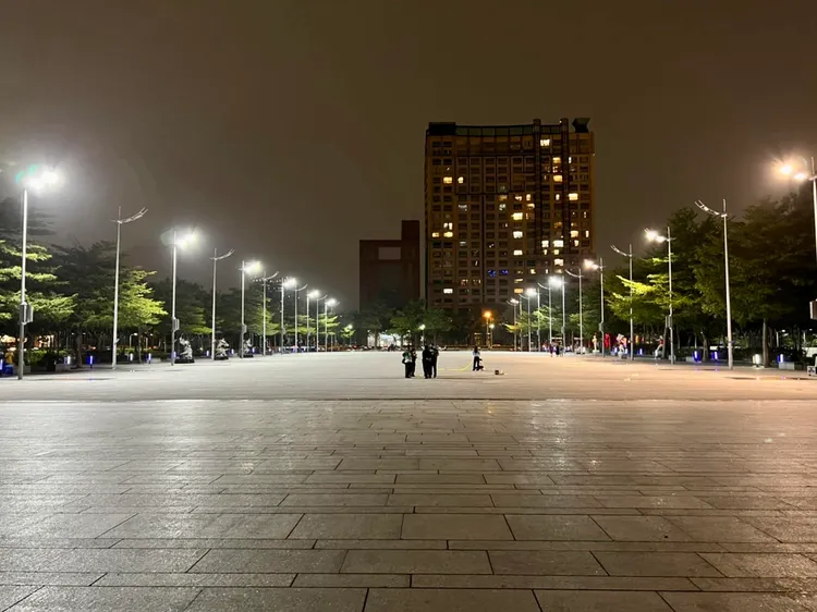 散場後的廣場沒有垃圾，盧秀燕讚台中市民高水準。翻攝盧秀燕臉書