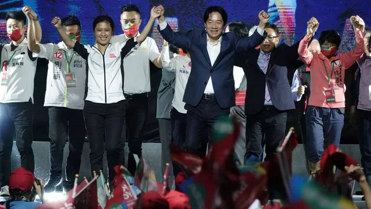 副總統賴清德超挺Kolas，三度為她站台助選。王文傑攝