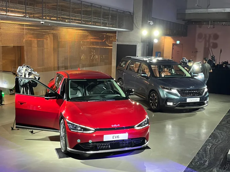 Kia EV6電動跑旅不僅截至10月訂單累計達1500台，更成為10月電動車市場單月的銷售冠軍。林浩昇攝