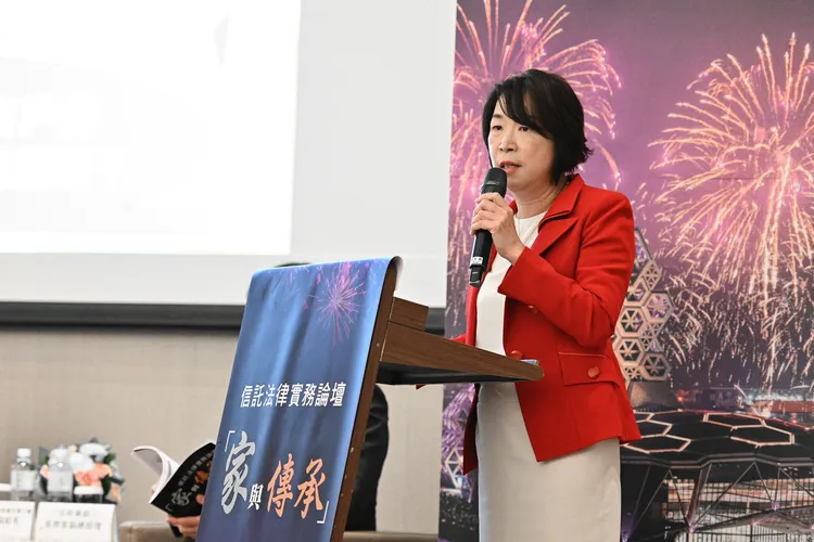 全國律師聯合會信託法委員會主任委員施秉慧。全律會提供