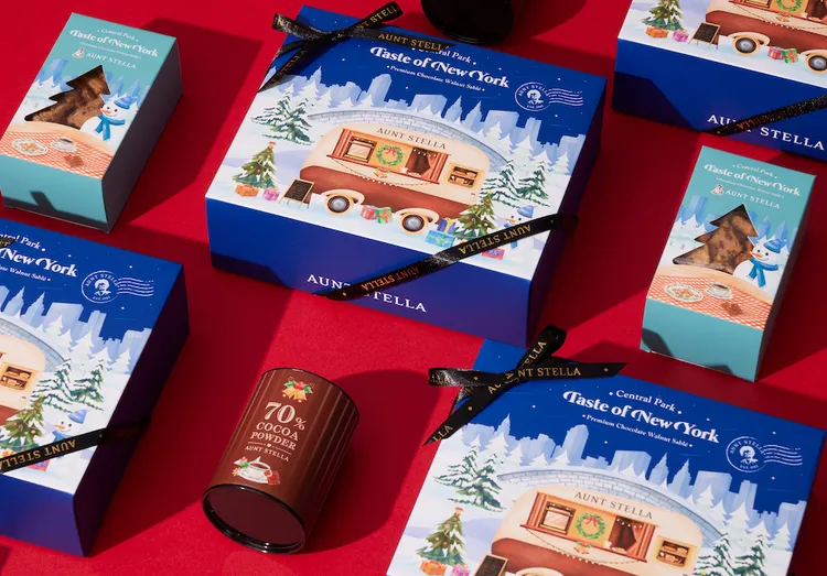 「紐約中央公園精品禮盒」源自品牌「Taste of New York 品味紐約」系列，內含單品可可沙布列與熱可可粉。業者提供