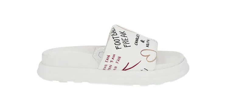 塗鴉厚底拖鞋，1790元。品牌提供