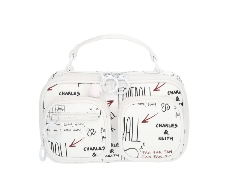 塗鴉款手提拉鍊相機包，2790元。品牌提供