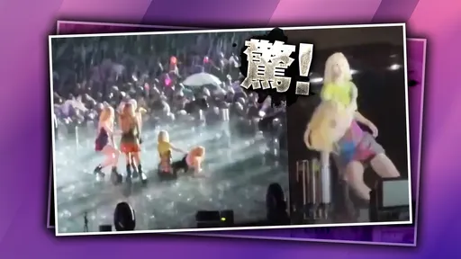 太扯！韓國女團(G)I-DLE冒著暴雨冰雹上工　台灣成員舒華跳一半慘摔