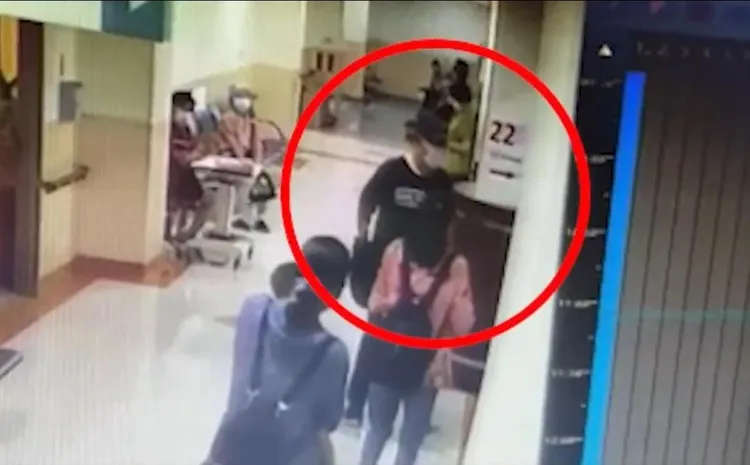 朱男行兇後離去畫面。翻攝畫面