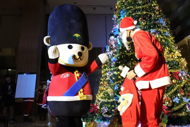 福容淡水漁碼店12月推出一系列聖誕活動，與全家大小一同歡樂過節。業者提供