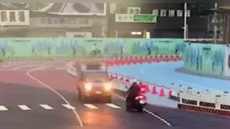 孫男逆向進入站西路。讀者提供