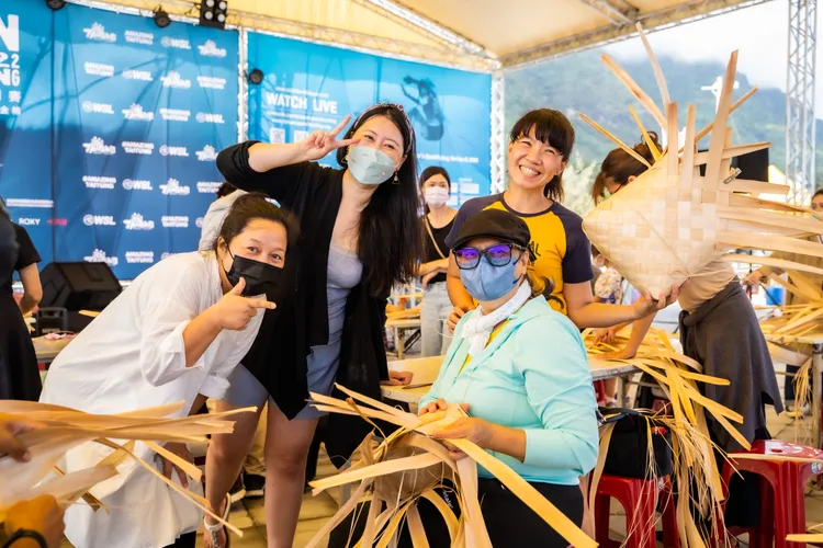 月桃編織。台東縣府提供