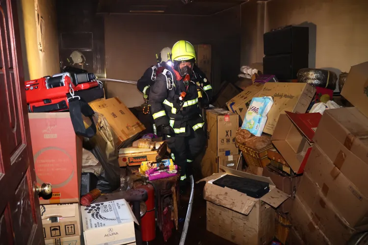 一度傳出有人受困。張喆喜攝