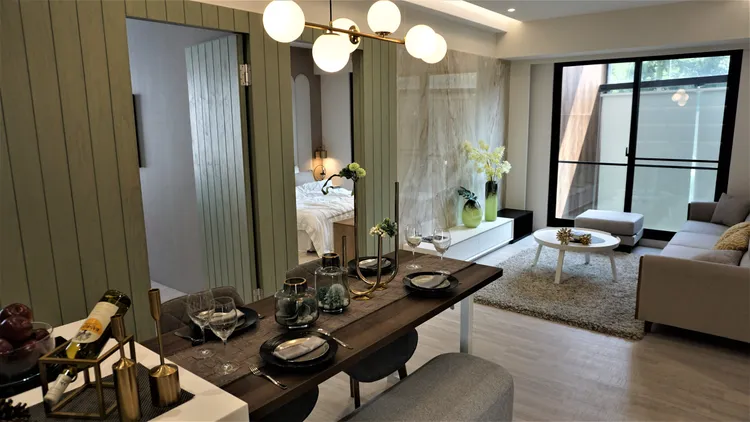 居家空間挑高3.3米，室內空間較不會出現壓迫感。葉家銘攝