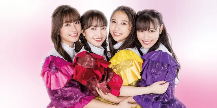 「桃色幸運草Z」由佐佐木彩夏（左起）、百田夏菜子、玉井詩織和高城蕾妮組成，4位團員感情很好。翻攝官網