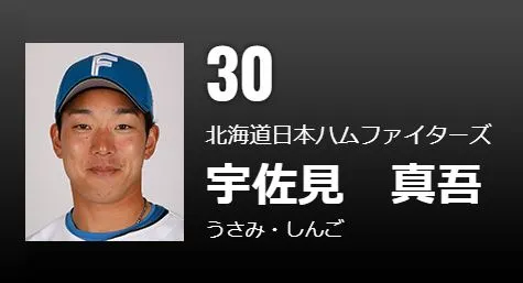 宇佐見真吾是日職火腿鬥士隊捕手，身高181公分，右投左打。翻攝官網