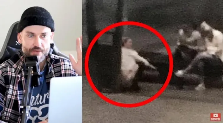 網紅Joseph Morris爆料安柏在大街上解放。翻攝Joseph Morris YT