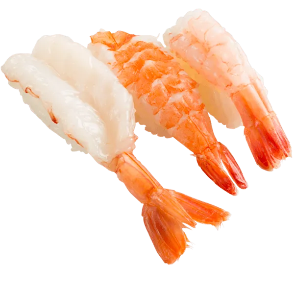 鮮蝦三貫，60元。業者提供