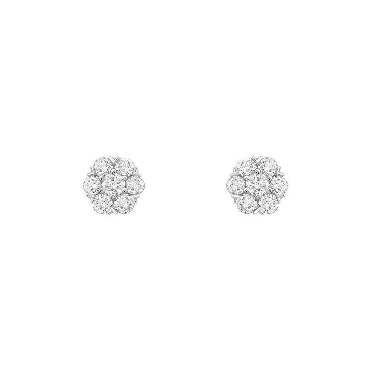 Fleurette 18K白金鑽石耳環，約51萬元。品牌提供