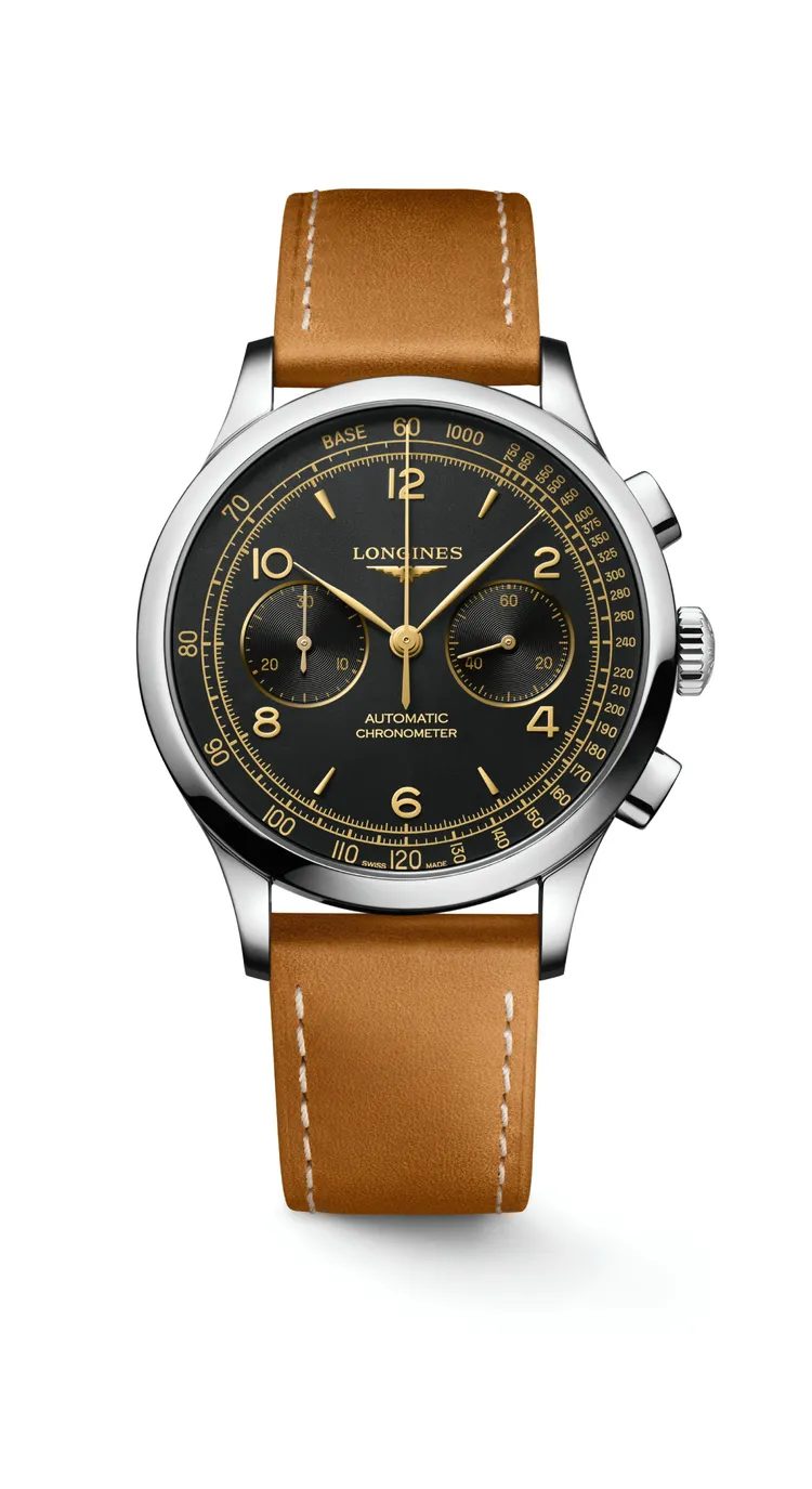 Record Heritage精鋼計時碼錶，10萬300元。品牌提供