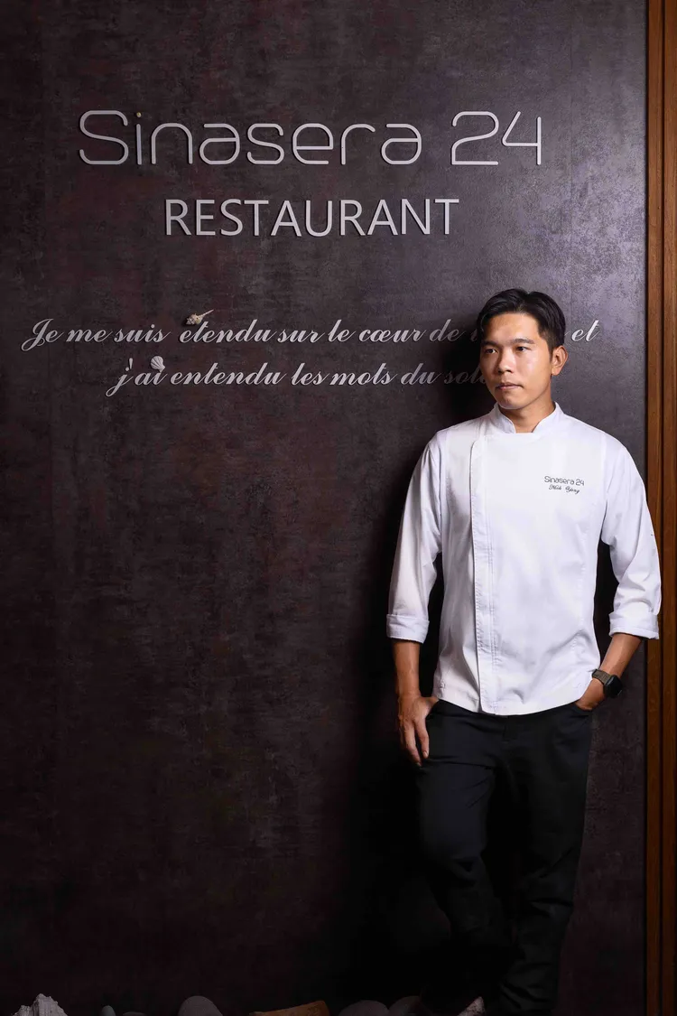 「Sinasera 24 」主廚楊柏偉研發設計期間限定的「野味時令菜單」，將法式野味料理帶進台灣。業者提供