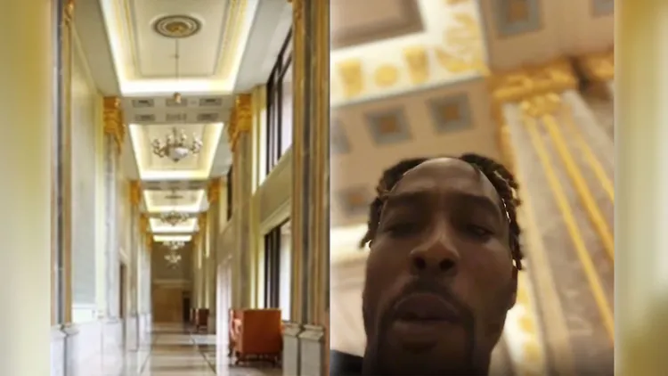 從霍華德直播內容，可比對他住在南崁一處豪宅中。翻攝霍華德IG、591房屋網