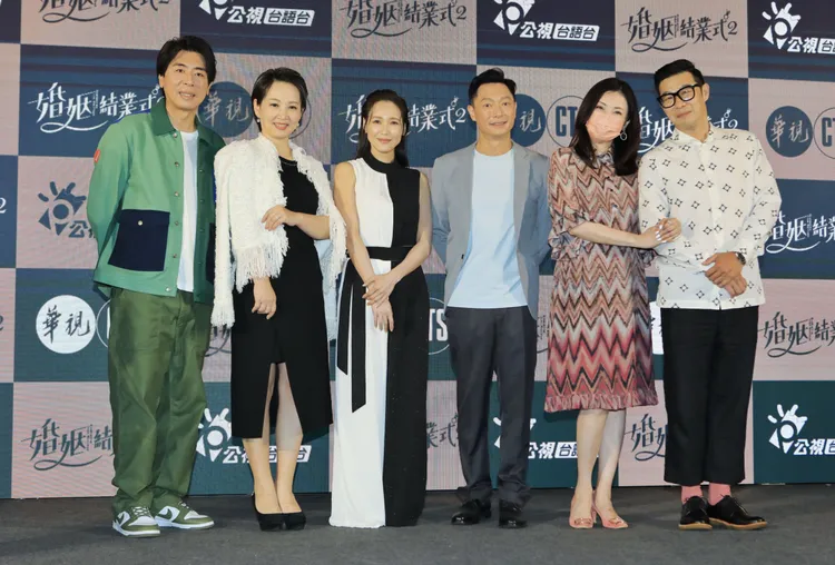 梁赫群、郁方、張本渝、謝祖武、何如芸、馬力歐今出席《婚姻結業式2》發布會。莊宗達攝